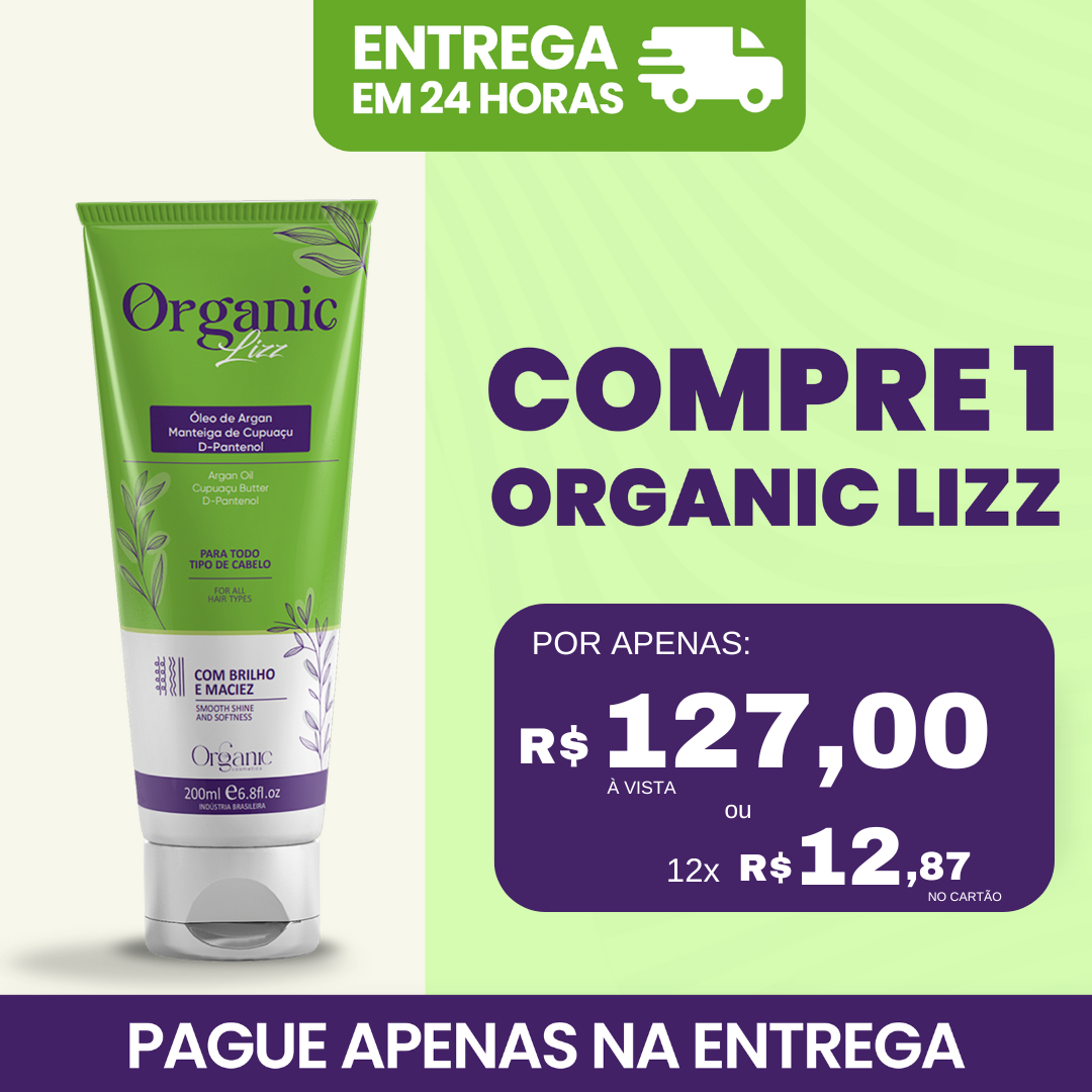 Organic Lizz - Progressiva Sem Formol - UMA UNIDADE