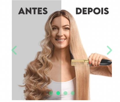 Pente Quente Alisador Elétrico 2 em 1 - Cabelo e Barba