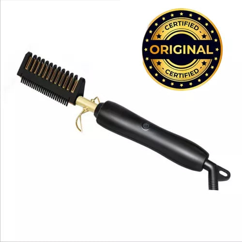 Pente Quente Alisador Elétrico 2 em 1 - Cabelo e Barba